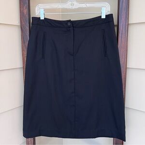 Harold’s Vintage Wool Skirt Women's Size 6 Black Made In Italy Pockets Lined